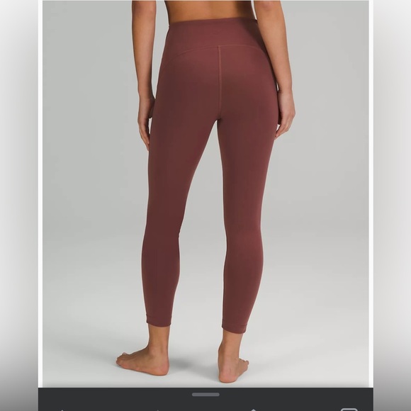InStill High-Rise Tight 25" lulu’s Smokey Red colour - Picture 2 of 3